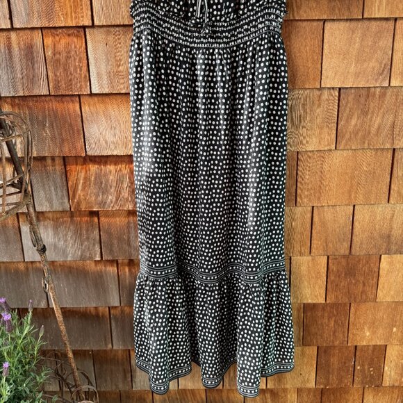 NWT Max Studio London Black/White Polka Dot Tiered Maxi Dress in Women's X-Large - Picture 12 of 16